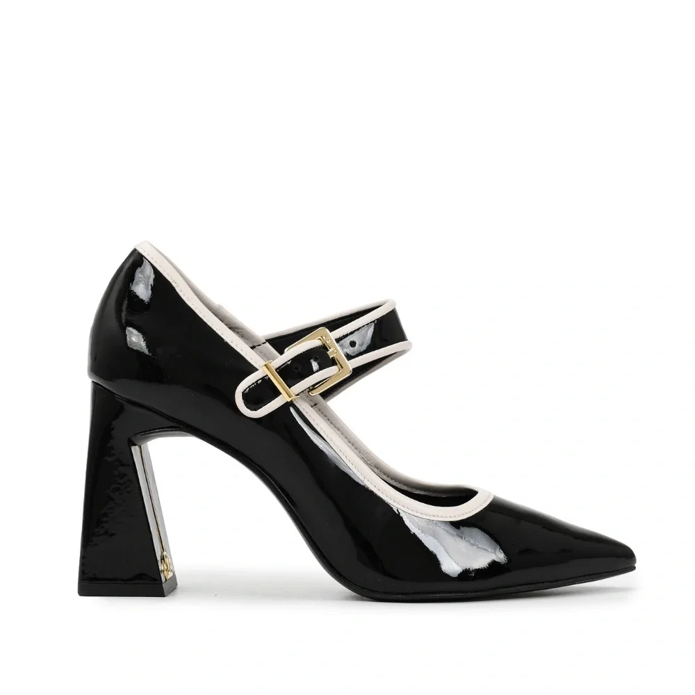 NWT Jorge Bischoff Black Patent Leather Mary Jane Pumps | BR Designer 🇧🇷 - Picture 5 of 9